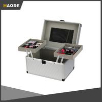 High Quality Silver Aluminum Makeup Case With Tray