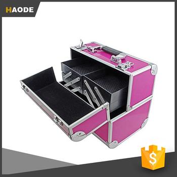 Make-Up, Cosmetic, Vanity Case with Fold Out Trays
